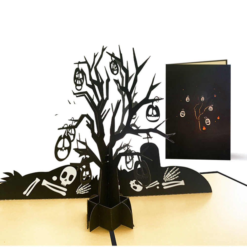 Skull Tree 3D Halloween Pop-Up Card