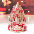 Christmas 3D Pop Up Card Christmas Castle Pop Up Greeting Card