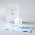 Christmas 3D Pop Up Card Snowflake Pop Up Greeting Card