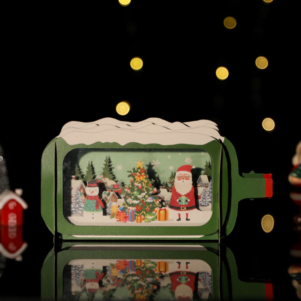 3D Pop Up Card Christmas in a Greeting Card