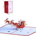 Christmas 3D Pop Up Reindeer Pop Up Greeting Card