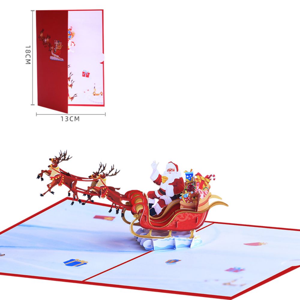 Christmas 3D Pop Up Reindeer Pop Up Greeting Card