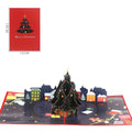 Christmas 3D Pop Up Card Christmas Town Pop Up Greeting Card
