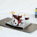 Dad 3D Pop-Up Card – Drum Kit