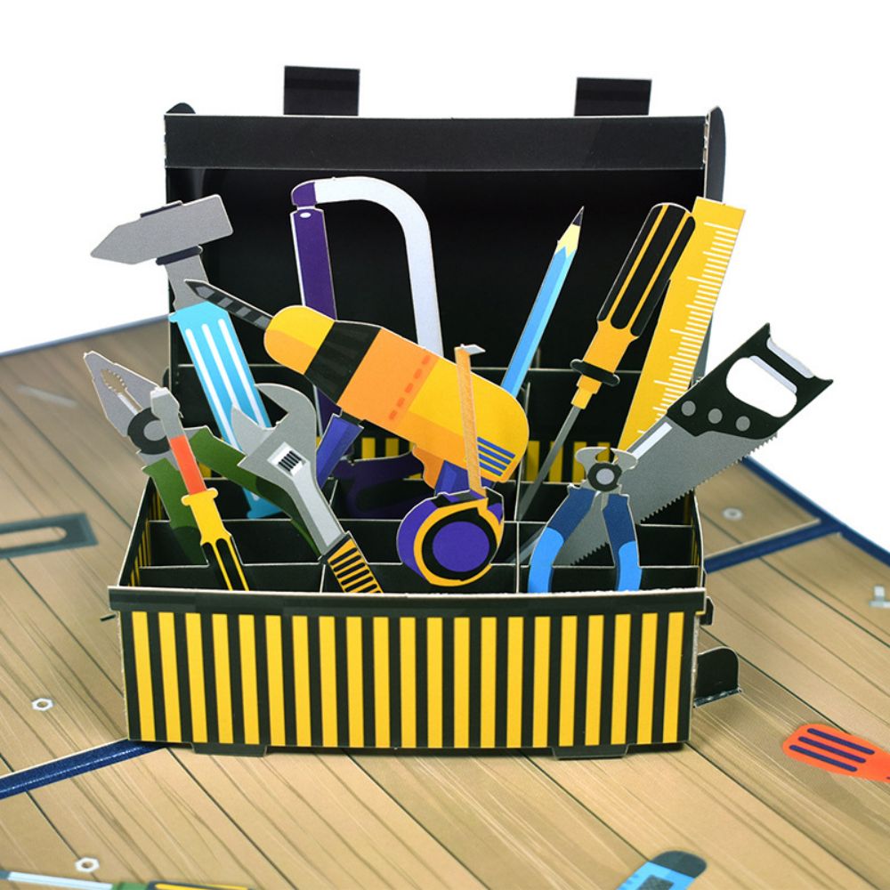 Dad 3D Pop-Up Card – Toolbox