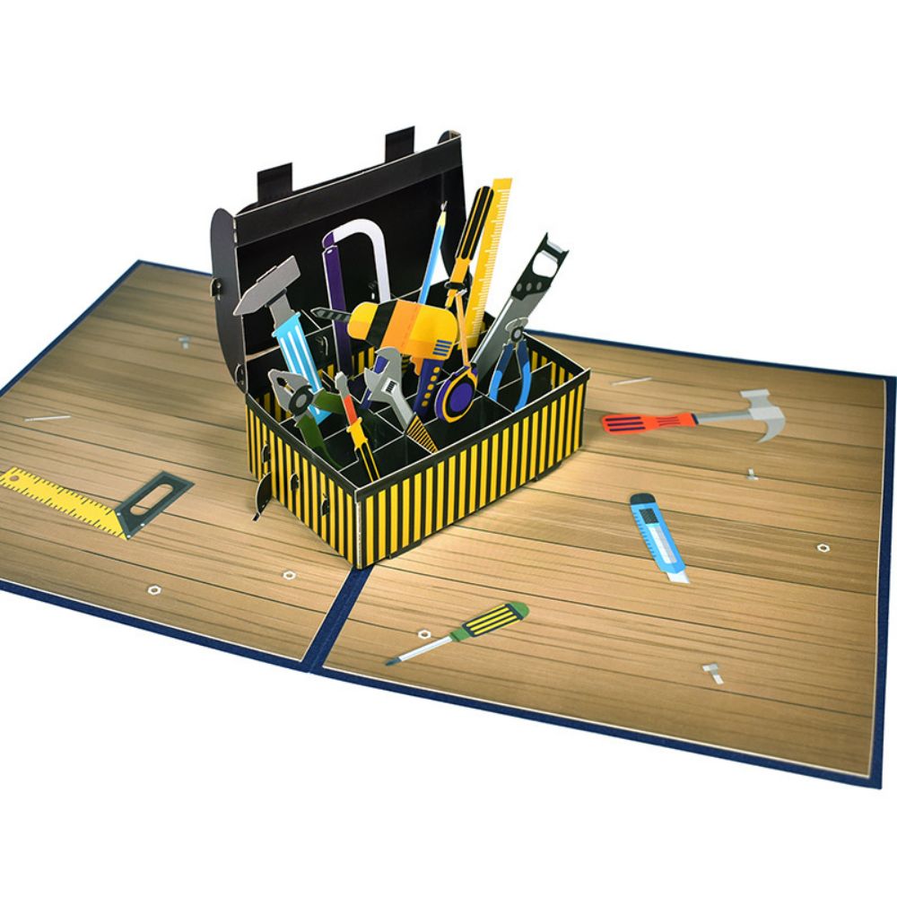 Dad 3D Pop-Up Card – Toolbox