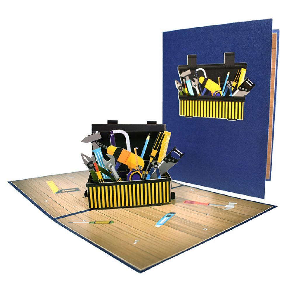 Dad 3D Pop-Up Card – Toolbox