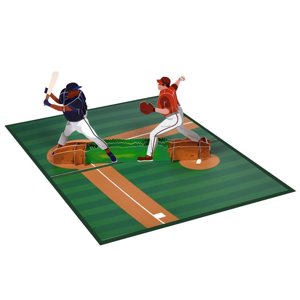 Dad 3D Pop-Up Card – Baseball Game