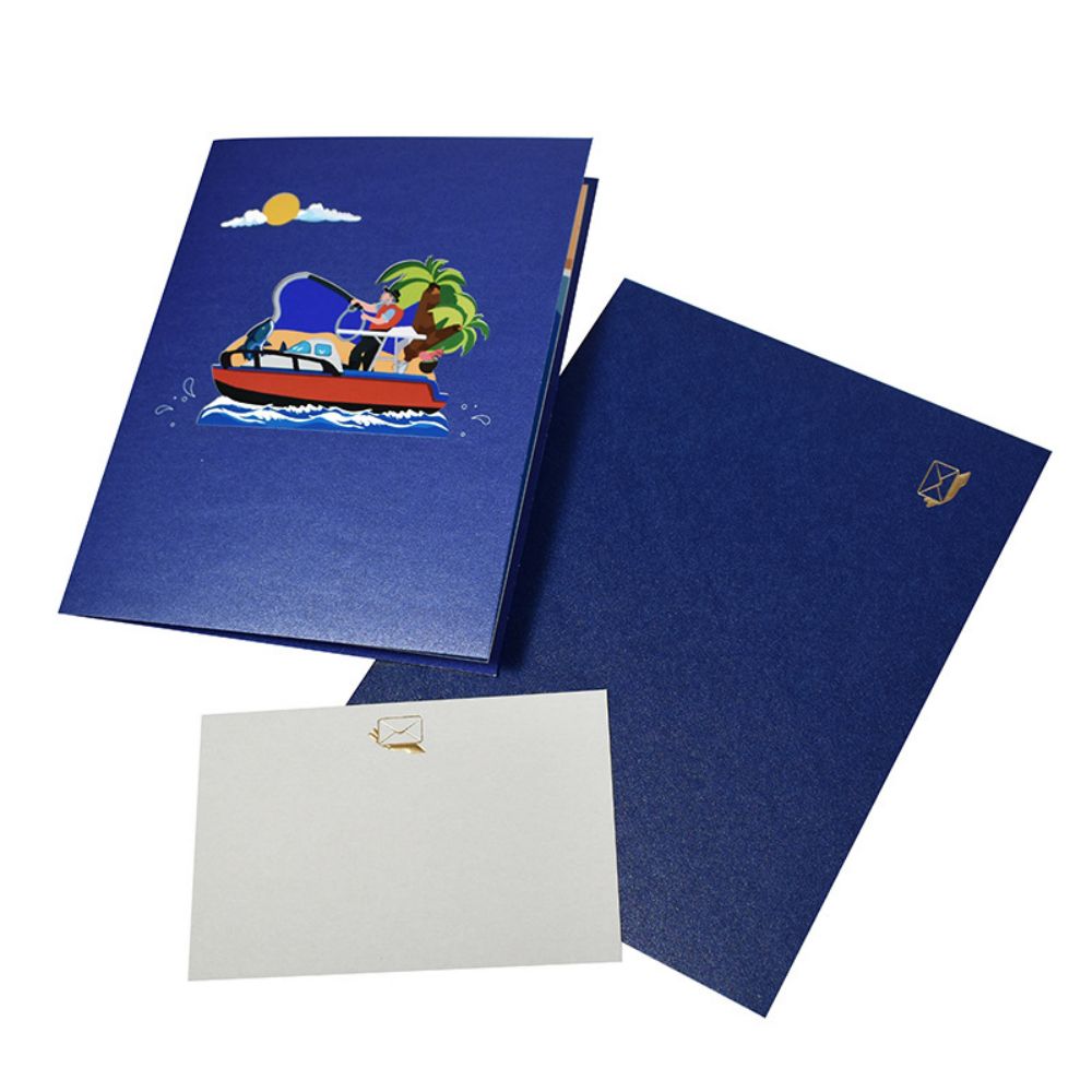 Dad 3D Pop-Up Card – Sea Fishing