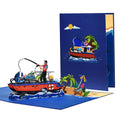 Dad 3D Pop-Up Card – Sea Fishing