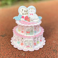 Cute Cat Birthday Cake Card